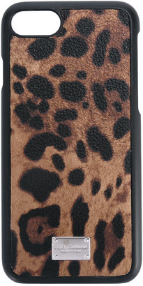 Dolce & Gabbana leopard print iPhone 7 case - men - Cotton/Plastic/Polyester/Polyurethane - One Size