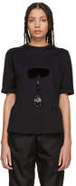Fendi Black Fur Karlito T-Shirt 