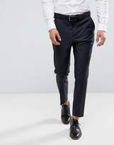 Thumbnail for your product : ASOS DESIGN Wedding Tapered Smart Pants In Navy 100% Wool