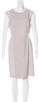 Thumbnail for your product : Rebecca Taylor Leather-Accented Sleeveless Dress