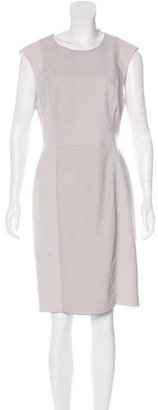 Rebecca Taylor Leather-Accented Sleeveless Dress
