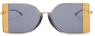 Calvin Klein Bi-colour metal sunglasses