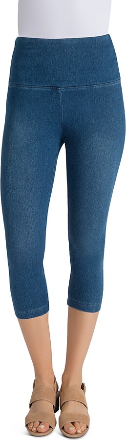 Lysse Denim Capri Leggings in Mid Wash ShopStyle Jeans