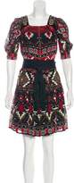 Thumbnail for your product : Gucci Embellished Crepe Dress w/ Tags