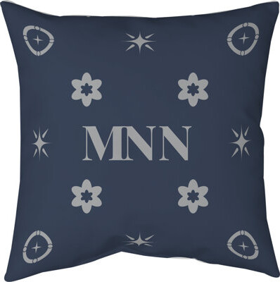 Khieu Minnesota Basketball Colors Navy Blue Twill Pillow 14 Inch X 14 Inch