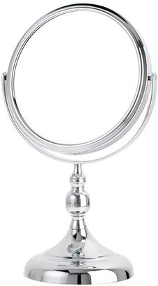 Danielle Small Chrome Vanity Mirror with Decorative Base