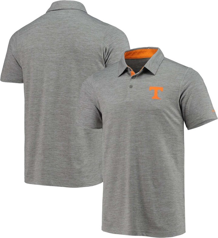 Men's Gray Tennessee Volunteers Tech Trail Space Dye Omni-Shade Polo