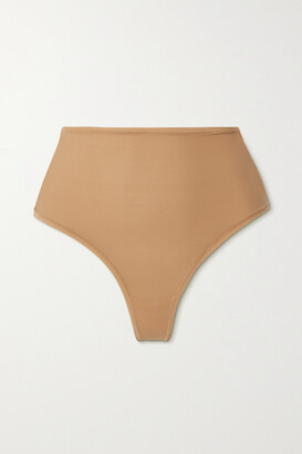 SKIMS Fits Everybody High Waisted Thong - Ochre