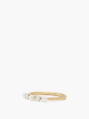 Irene Neuwirth Diamond, Pearl & 18kt Gold Ring - Yellow Gold