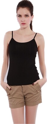 Colors BIFINI Womens Adjustable Padded Bra Camisole Top Sleeveless T-Shirt 