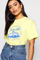 Thumbnail for your product : boohoo Mountain Slogan T-Shirt