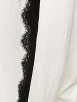 Thumbnail for your product : Twin-Set Lace-Embellished Knitted Trousers