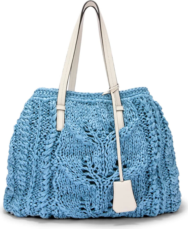 Ermanno Scervino Shopper raffia tote bag
