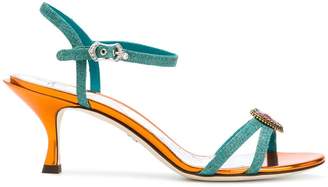 Dolce & Gabbana heart embellished strappy sandals