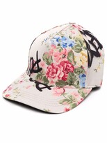 Thumbnail for your product : DSQUARED2 Floral-Print Cotton Cap