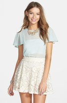 Thumbnail for your product : PPLA Lace Skater Skirt (Juniors)