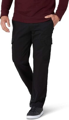 Lee Men's Performance Series Extreme Comfort Twill Straight Fit Cargo Pant (Buddy Black) Men's Clothing