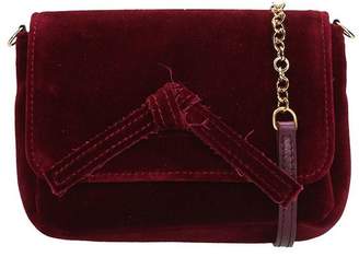 L'Autre Chose Burgundy Velvet Mini Bag
