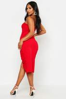 Thumbnail for your product : boohoo Bandeau Belted Drape Midi Bodycon Dress