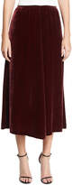 Thumbnail for your product : McQ Velvet Fluid A-Line Skirt, Wine