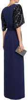 Thumbnail for your product : By Malene Birger Sequin-Embellished Crepe Maxi Dress