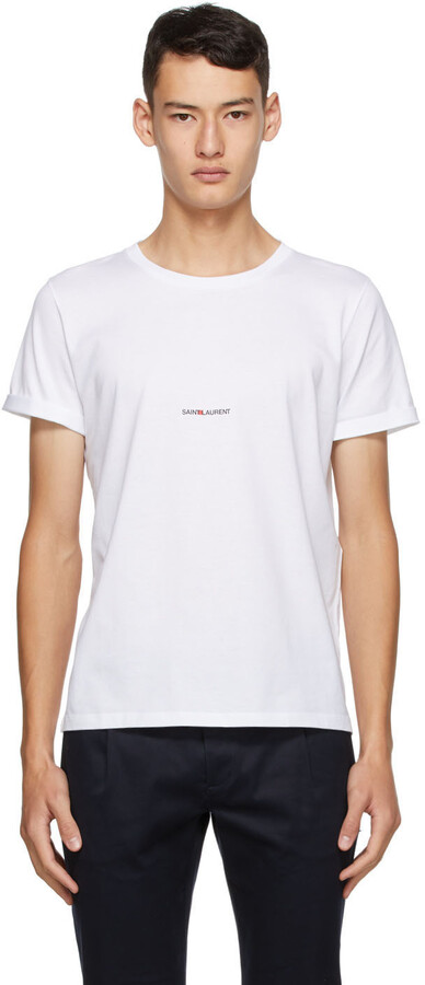 ysl logo t shirt mens