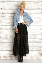Thumbnail for your product : Rails Ava Skirt in Black Lace