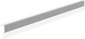 Baseboarders Basic Rust-Resistant Galvanized Steel Easy Slip-On Baseboard Heater Cover ONLY – White | Endcaps Sold Separately