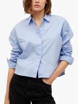 Thumbnail for your product : MANGO Cropped Cotton Shirt