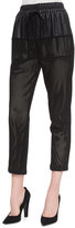 Thumbnail for your product : Parker Gabby Perforated Leather Pants