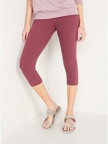 Thumbnail for your product : Old Navy High-Waisted Rib-Knit Cropped Leggings For Women