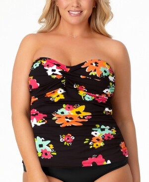 plus size bandeau swim