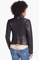 Thumbnail for your product : Mackage Quilted Sleeve Leather Moto Jacket
