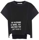 T by Alexander Wang T-shirt asymétrique en coton imprimé