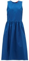 Thumbnail for your product : Sies Marjan Violetta Topsttiched Cotton-blend Dress - Blue