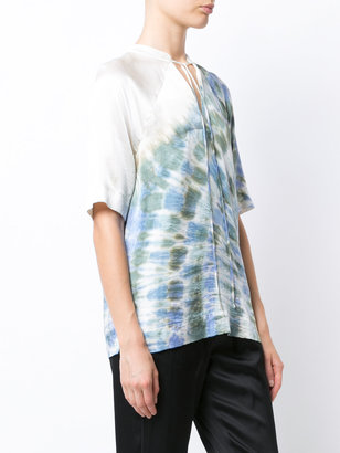 Raquel Allegra gradient-effect blouse