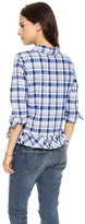 Thumbnail for your product : Clu Too Ruffled Plaid Shirt