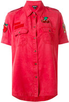 Just Cavalli - cherry patch shirt - women - Viscose - 42