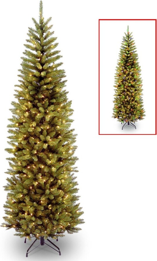 National Tree Company 7' PreLit LED Pencil Slim Kingswood Fir
