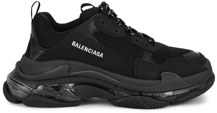 all black balenciaga trainers