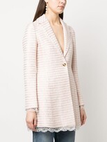 Thumbnail for your product : Giambattista Valli Lace-Trim Tweed Coat