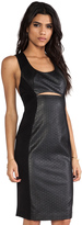 Thumbnail for your product : Black Halo Laser Cut Vegan Leather Dress