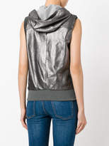 Thumbnail for your product : Eleventy sleeveless hooded jacket