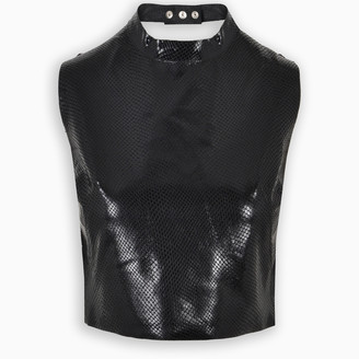 Manokhi Carrie Exotique leather top