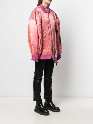 diesel G-FRANKIE 再構築 bomber jacket MA-1 Diesel G-Frankie deconstructed bomber jacket - ShopStyle