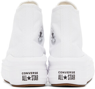 Converse White Chuck Taylor All Star Move Hi Sneakers