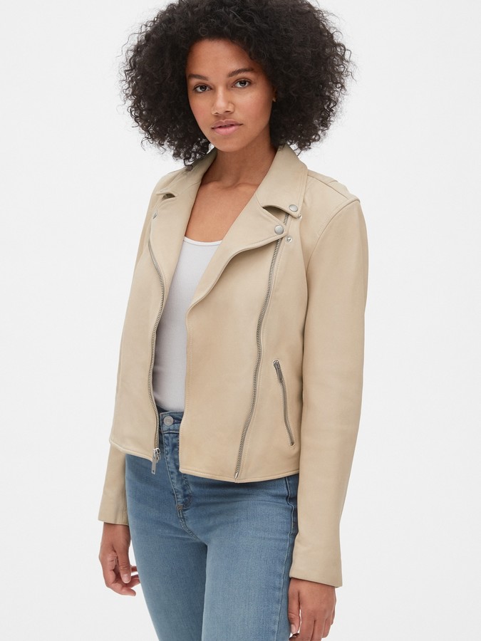 gap leather moto jacket