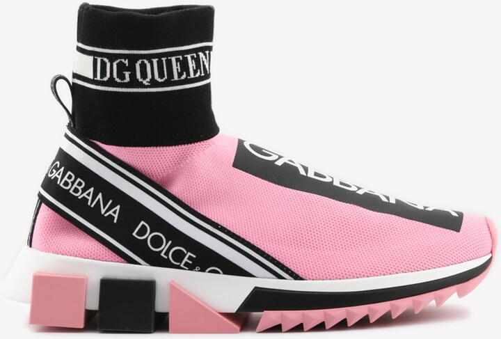 Dolce & Gabbana Sorrento Stretch Knit High-Top Sneakers - ShopStyle