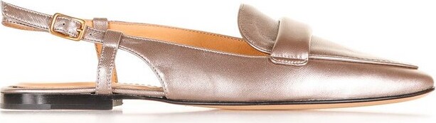 Pomme Dor Pomme D'or Pointed-Toe Slingback Flat Shoes