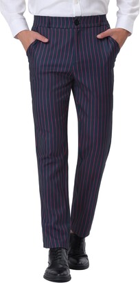Sir Gregory Men's Fitted Flat Front Tuxedo Pants Formal Satin Stripe  Trousers with Expandable Waistband : : Clothing, Shoes &  Accessories